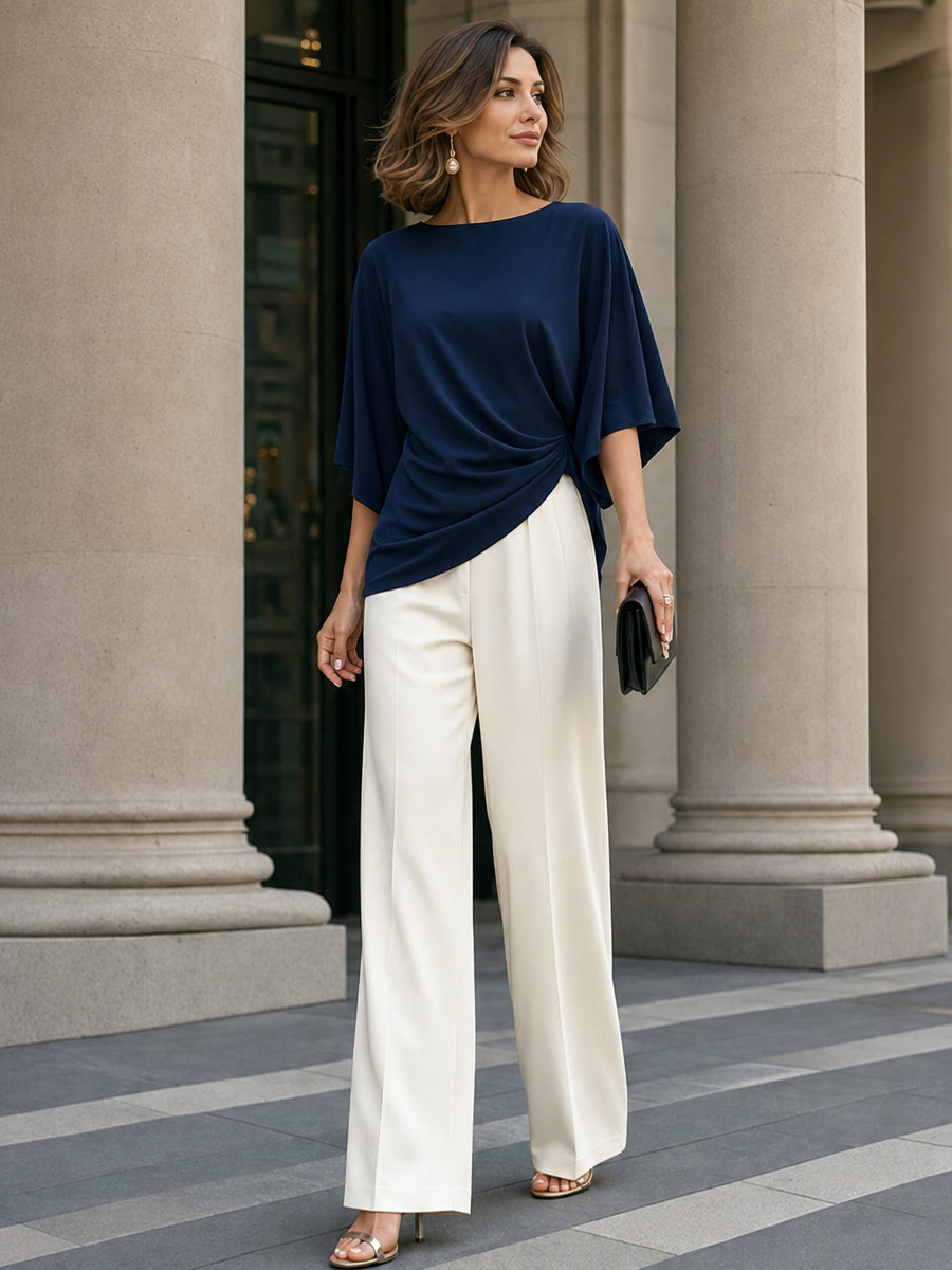 GABRIELLA | CONJUNTO ELEGANTE DE BLUSA Y PANTALÓN