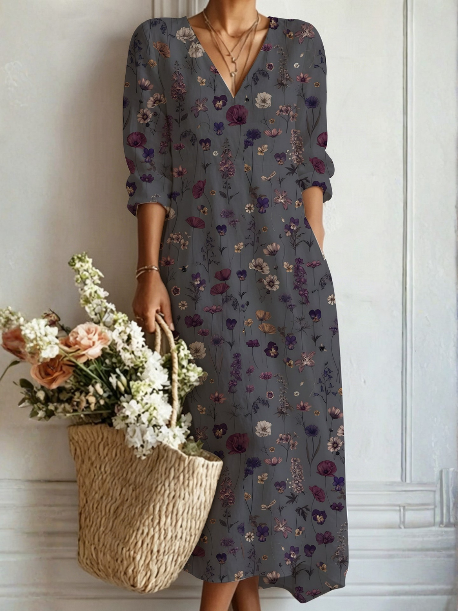 HANNE | VESTIDO LARGO BOHEMIO