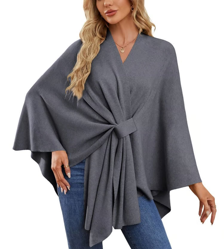 MEGAN | PONCHO DE MUJER ELEGANTE CON APERTURA FRONTAL