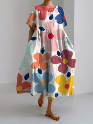 ELI | VESTIDO MIDI FLORAL DE VERANO
