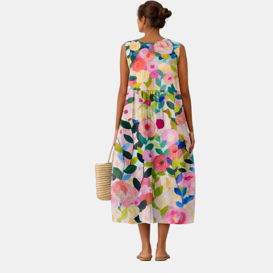ANA | VESTIDO MIDI DE DIARIO