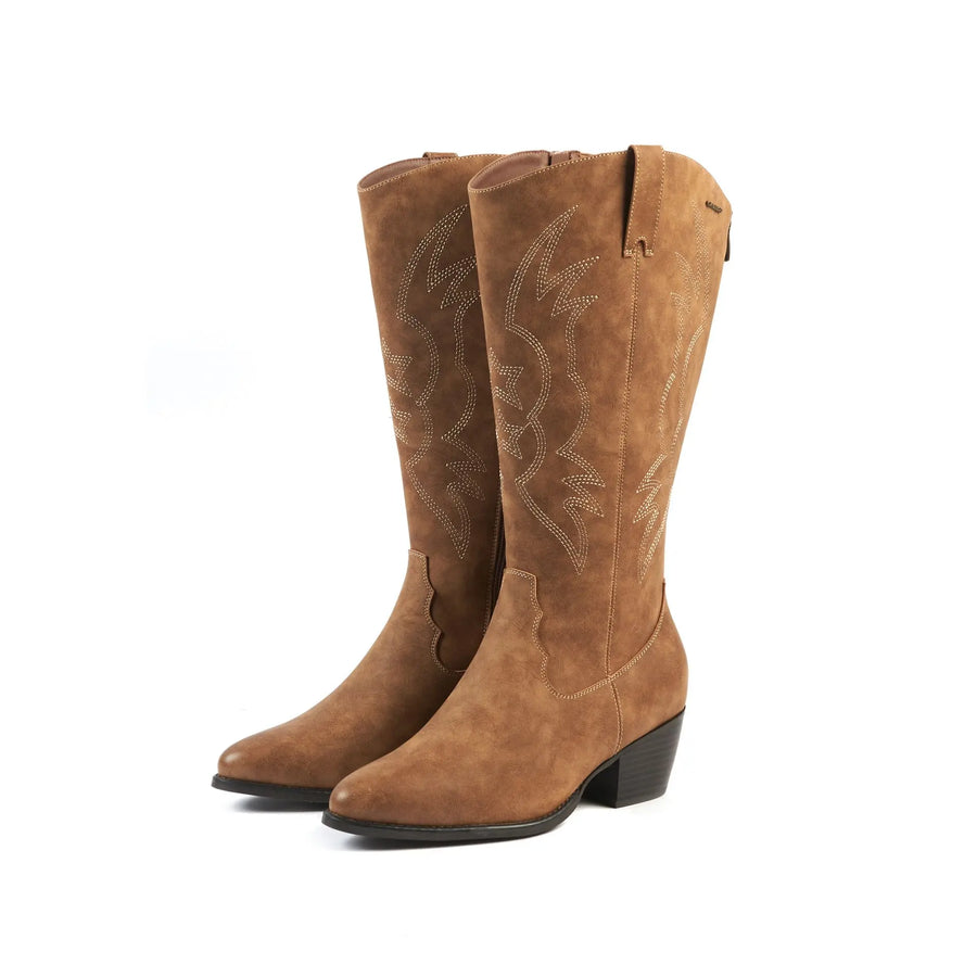 IRINA | BOTAS ALTAS DE ANTE CON TACÓN