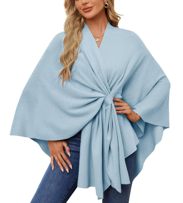 MEGAN | PONCHO DE MUJER ELEGANTE CON APERTURA FRONTAL
