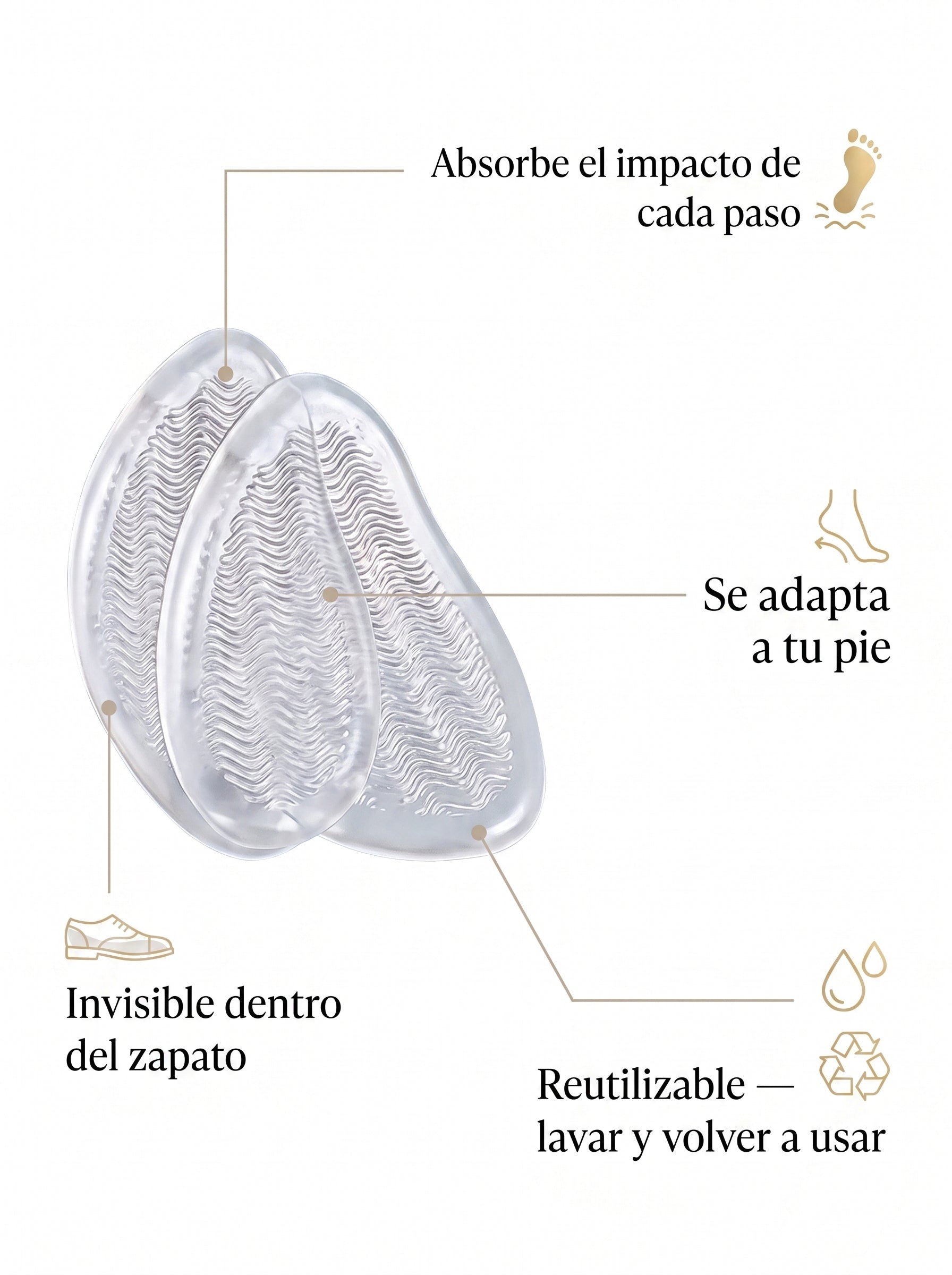 Plantillas de Silicona Comfort | Regalo Exclusivo