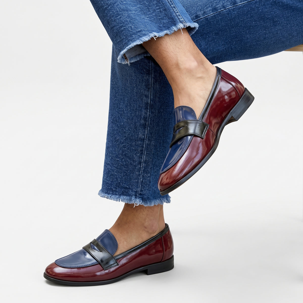 FRANCESCA | MOCASINES DE MUJER BICOLOR
