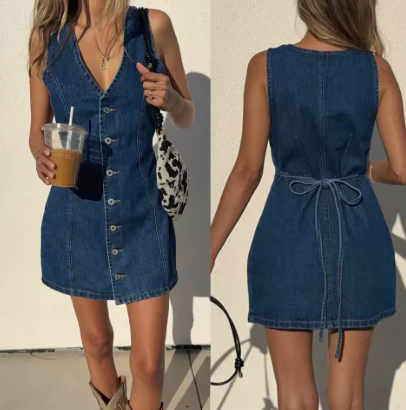 LARA | VESTIDO VAQUERO CASUAL