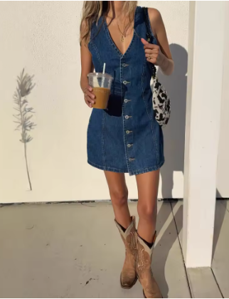 LARA | VESTIDO VAQUERO CASUAL