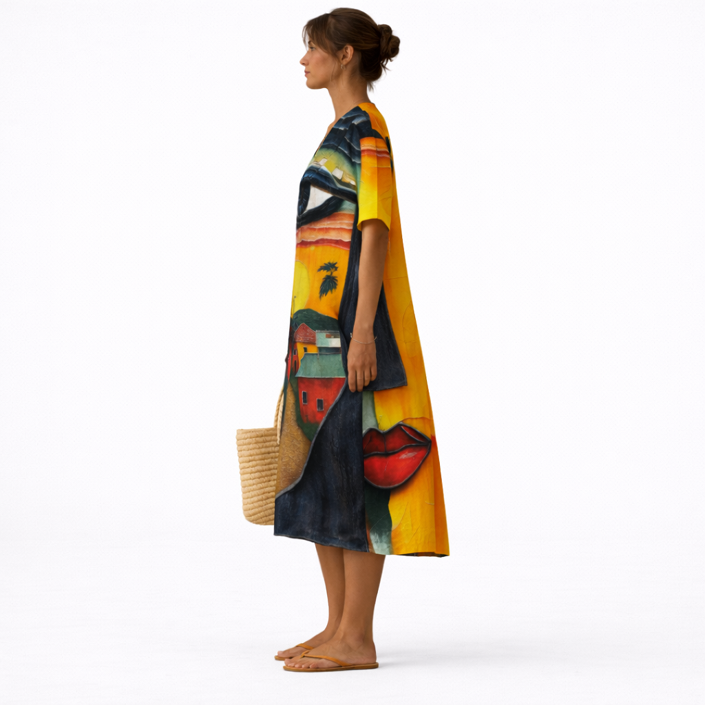 INES | VESTIDO LIGERO CON BRILLO SUTIL