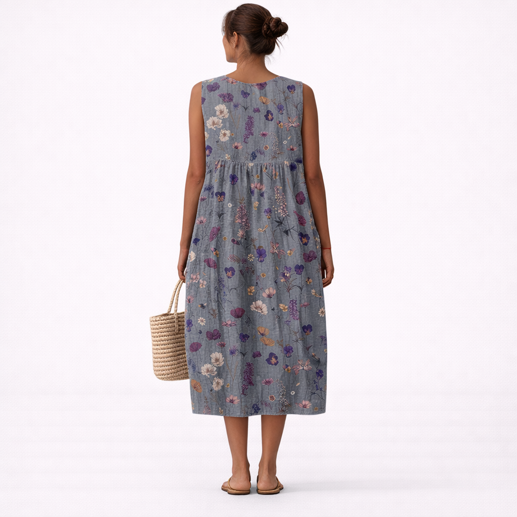 SARA | VESTIDO MIDI DE DIARIO
