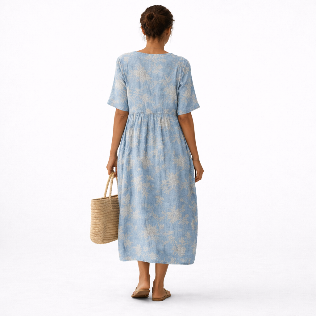 ALMA | VESTIDO ELEGANTE CON ESTAMPADO LAGUNA