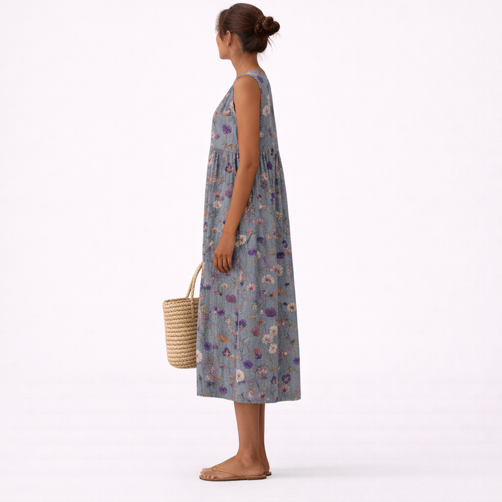 SARA | VESTIDO MIDI DE DIARIO