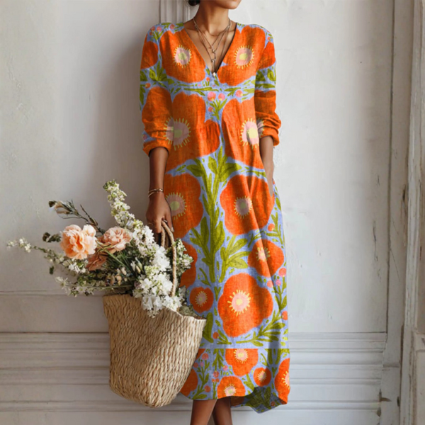 ALBA | VESTIDO ENCANTADOR CON ESTAMPADO FLORAL