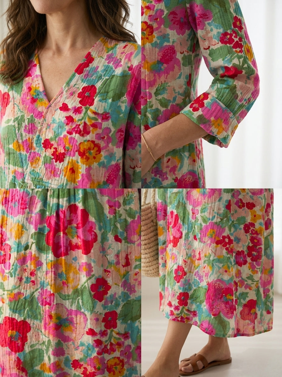 DERYA | VESTIDO LARGO BOHEMIO
