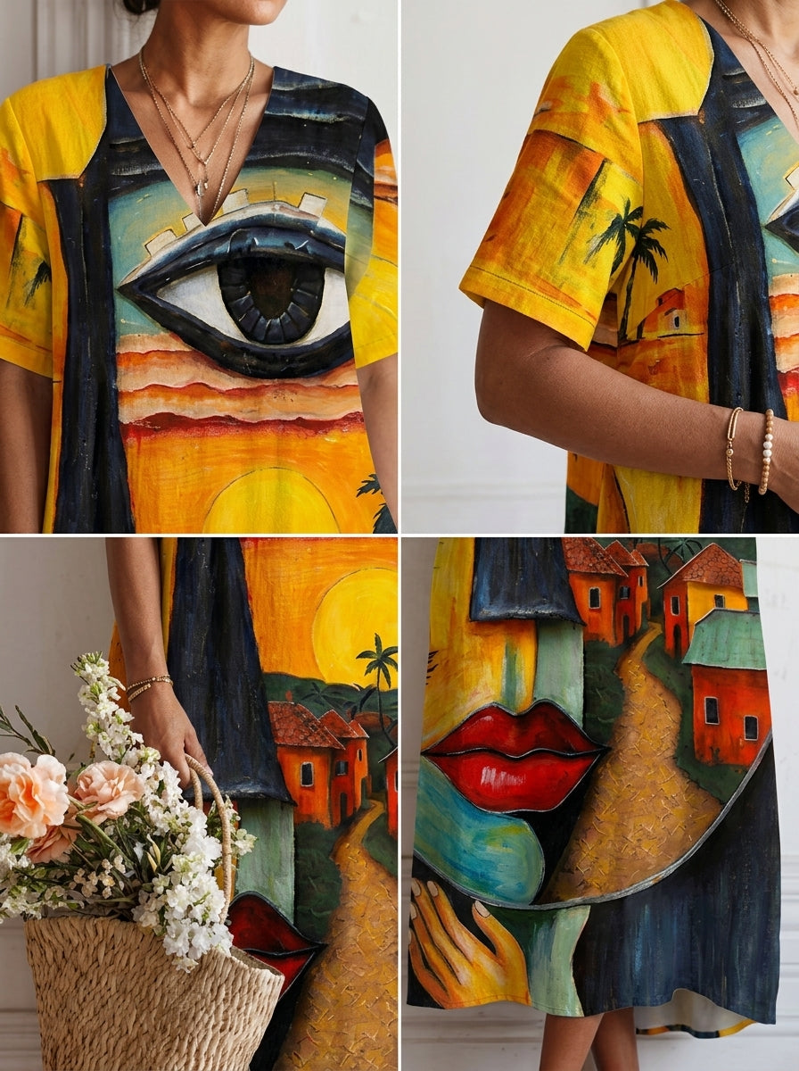 INES | VESTIDO LIGERO CON BRILLO SUTIL