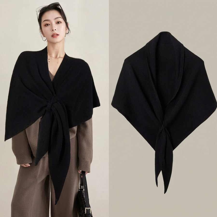OLIVIA | PONCHO ENVOLVENTE DE PUNTO