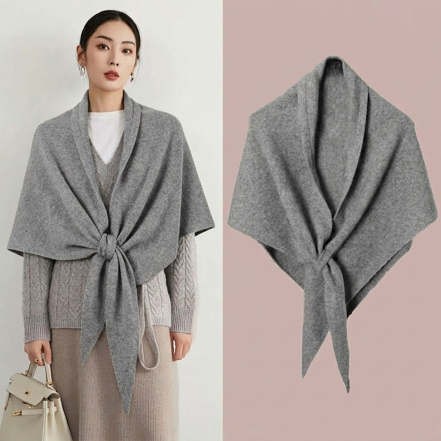 OLIVIA | PONCHO ENVOLVENTE DE PUNTO