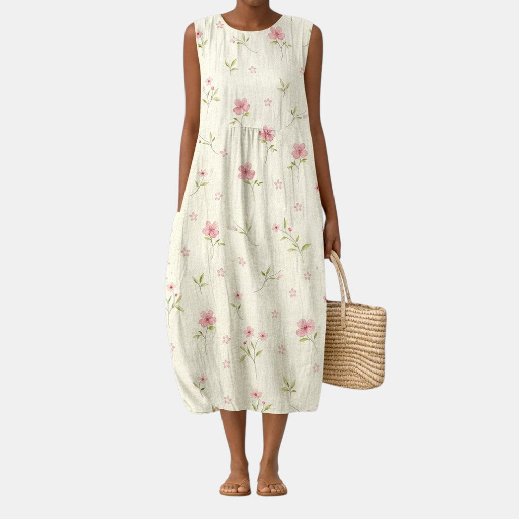 ELISA | VESTIDO MIDI DE DIARIO