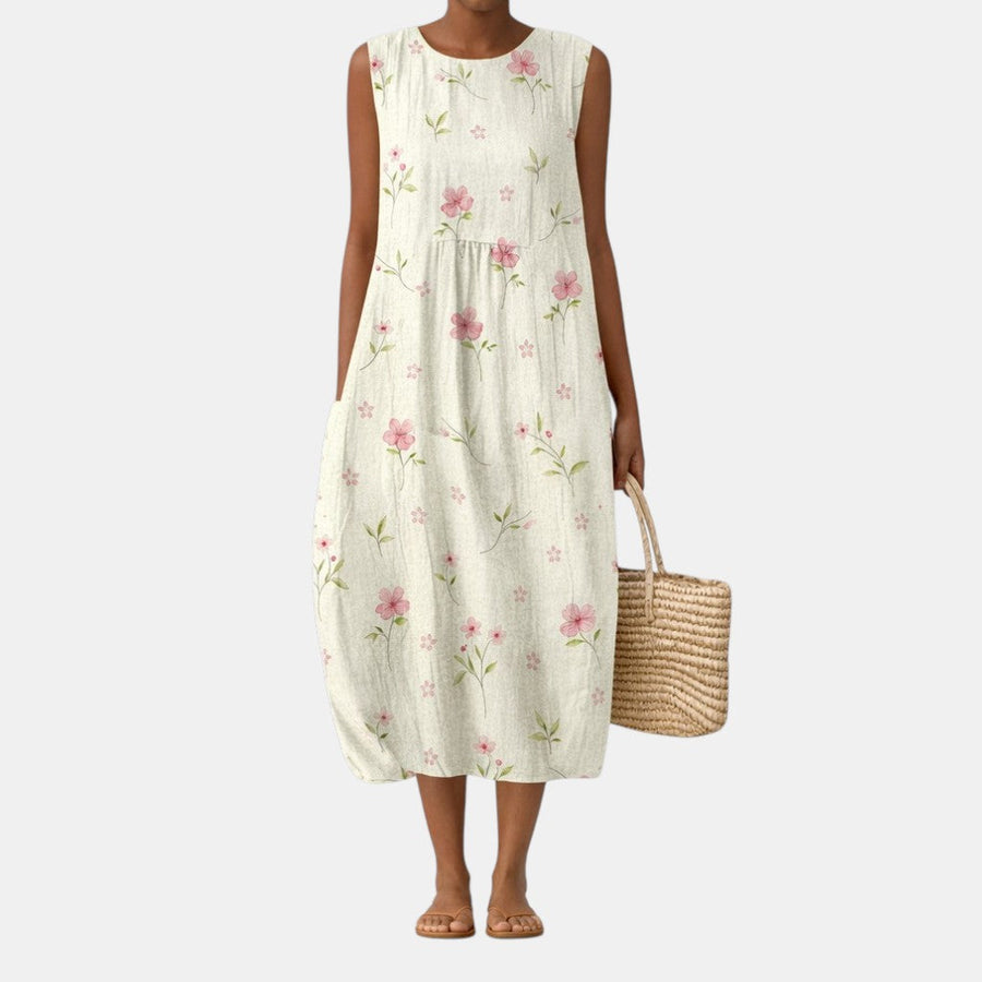 ELISA | VESTIDO MIDI DE DIARIO
