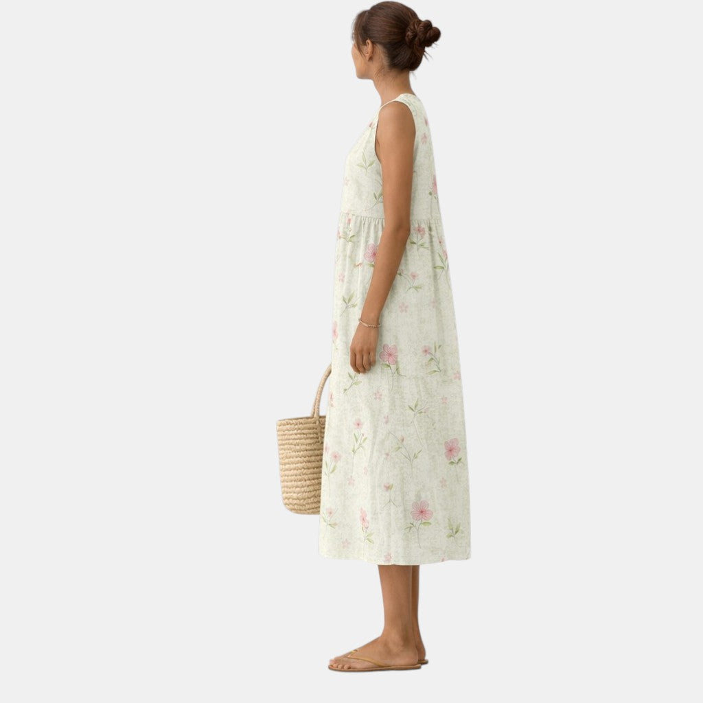 ELISA | VESTIDO MIDI DE DIARIO
