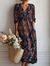 LIEKE | VESTIDO LARGO BOHEMIO