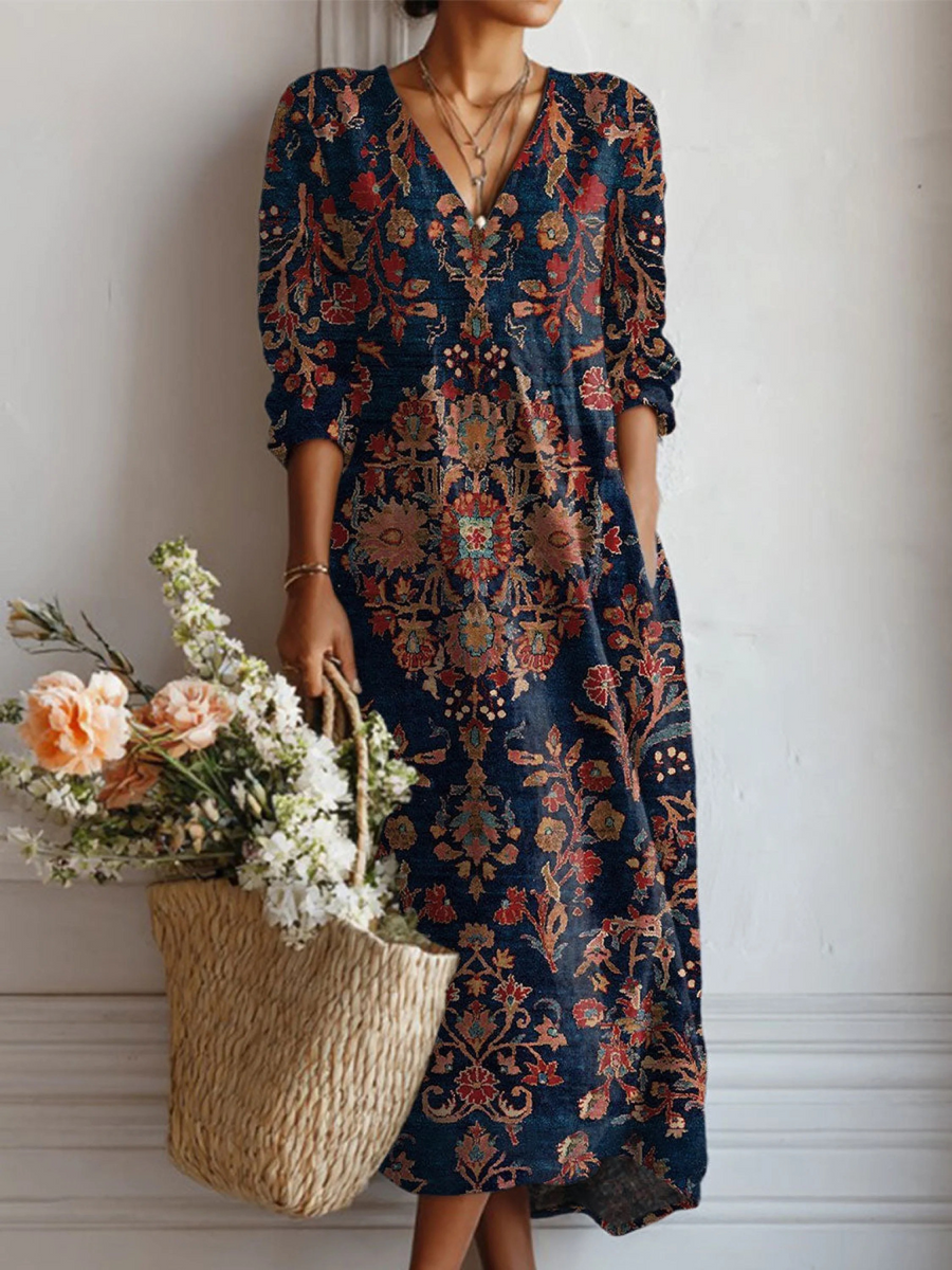 LIEKE | VESTIDO LARGO BOHEMIO