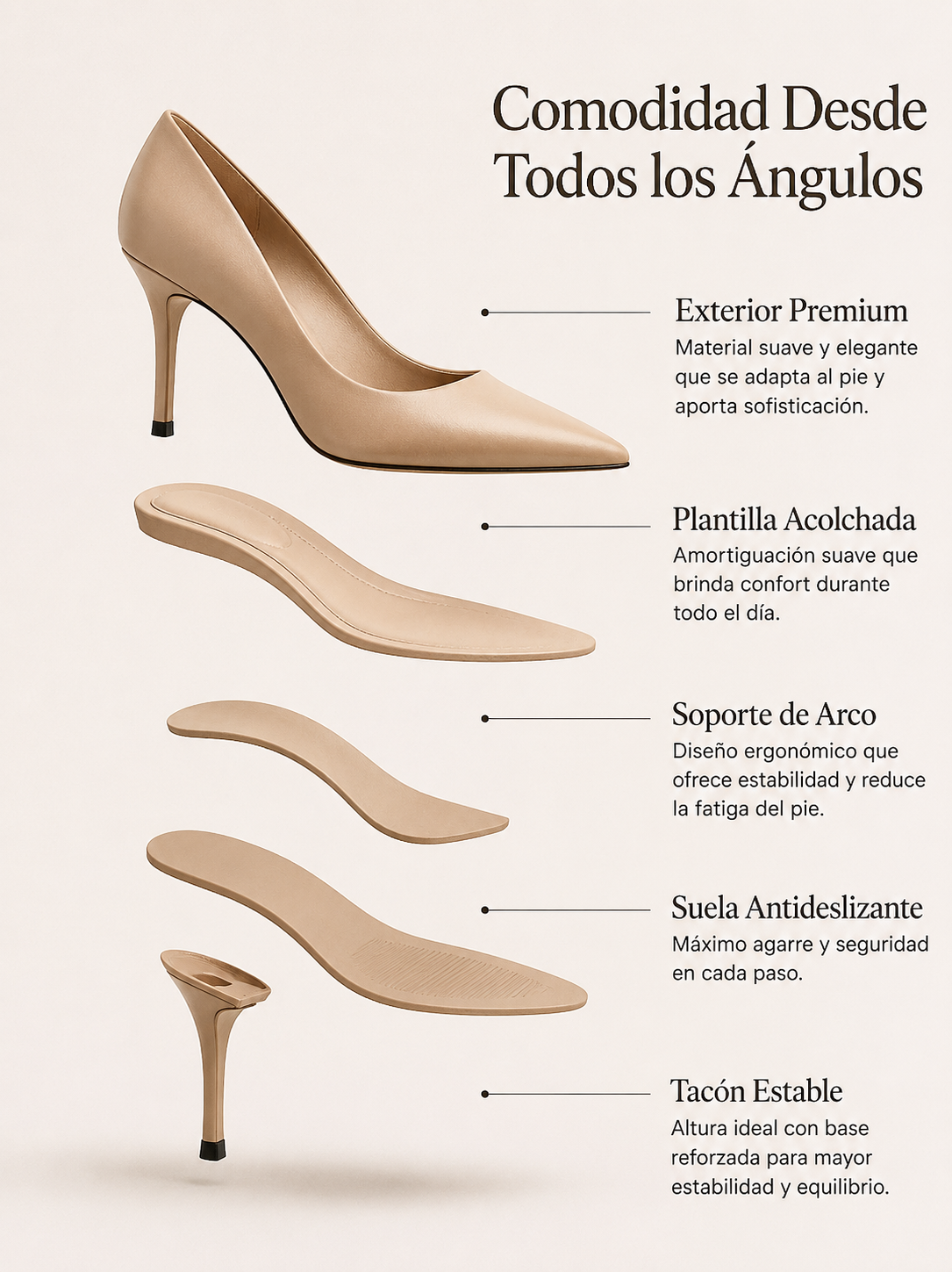 Tacón Valentina | Classic pointed stiletto