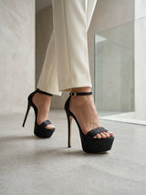 Liyke modelo pasarela sandalias de plataforma con lentejuelas para mujer Sexy punta abierta fiesta Nachtclub tacones de Stripper zapatos de baile de barra tamaño 34-46