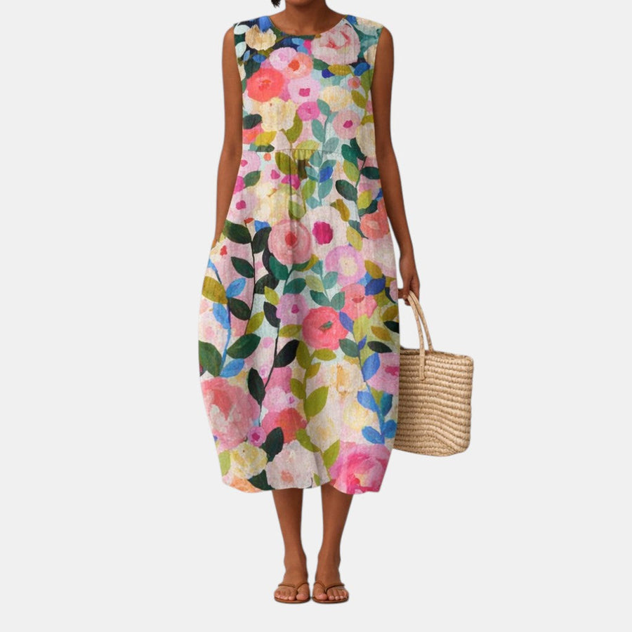 ANA | VESTIDO MIDI DE DIARIO
