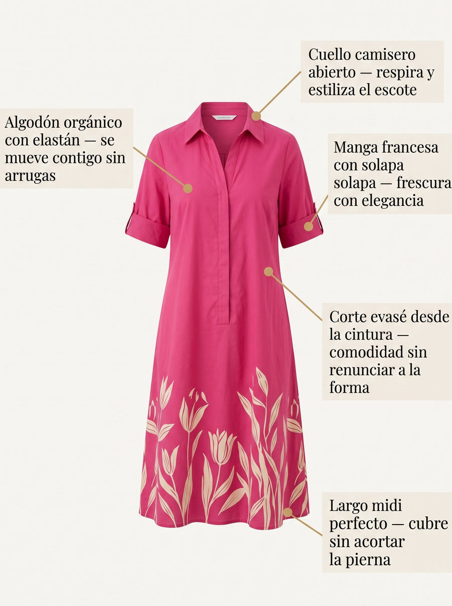 Gala | Comfortable Floral Midi Dress