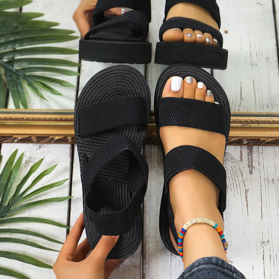 Sandalia Isla | Cuña slingback ligera de verano