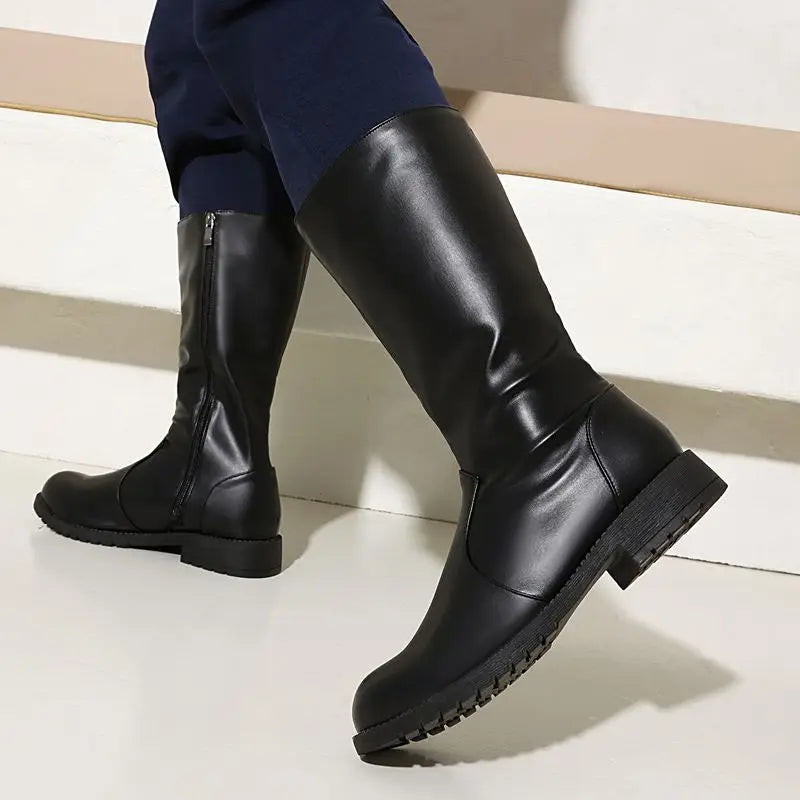 ALBA | BOTAS ALTAS DE MUJER CON SUELA PLANA