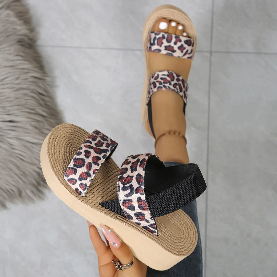 Sandalia Isla | Cuña slingback ligera de verano