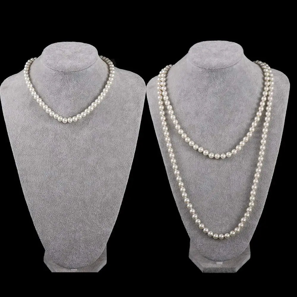 BEATRIZ | COLLAR LARGO DE PERLAS