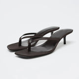 Sandalia Noa | Kitten heel con punta cuadrada
