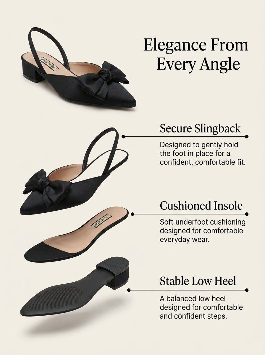VEGA | ZAPATOS DE PUNTA CON LAZO