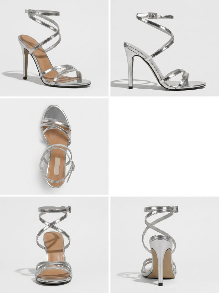 Chloé Heel | Patent leather high heel with ankle strap