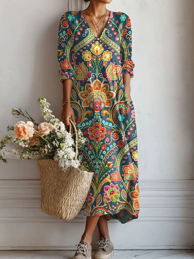 JILL | VESTIDO LARGO BOHEMIO