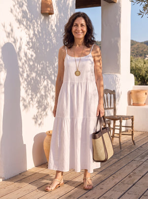 Victoria | Vestido holgado de lino