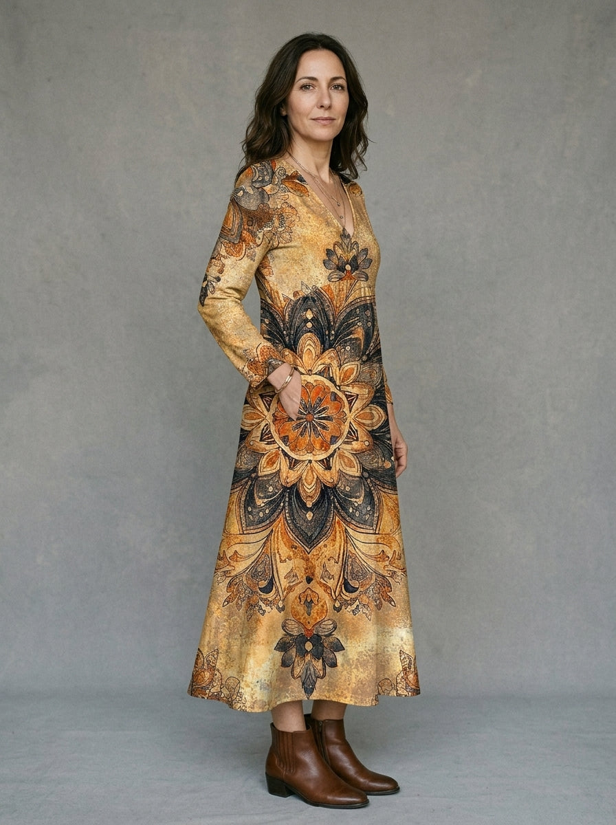FLEUR | VESTIDO LARGO BOHEMIO