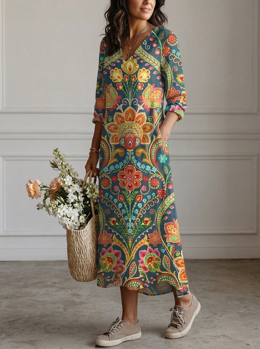 JILL | VESTIDO LARGO BOHEMIO