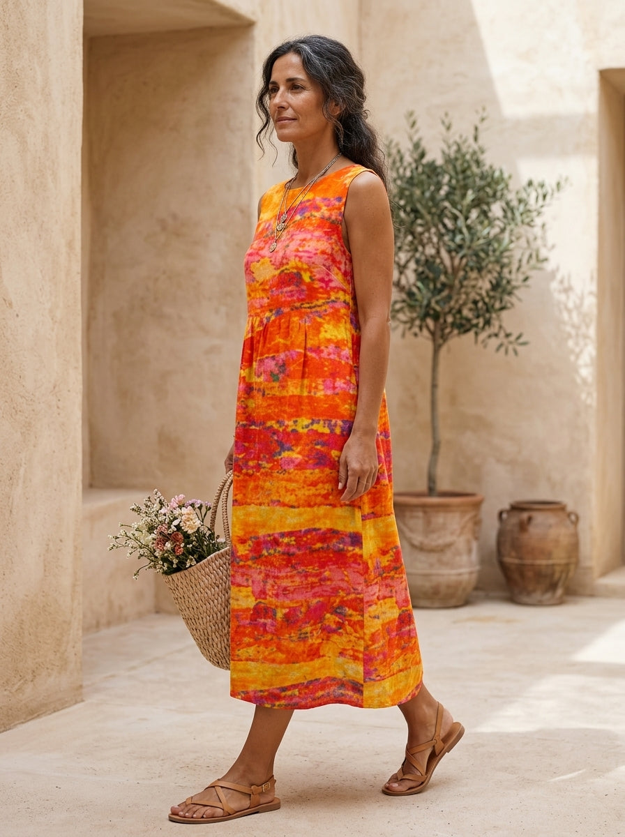 LAURA | VESTIDO MIDI DE DIARIO