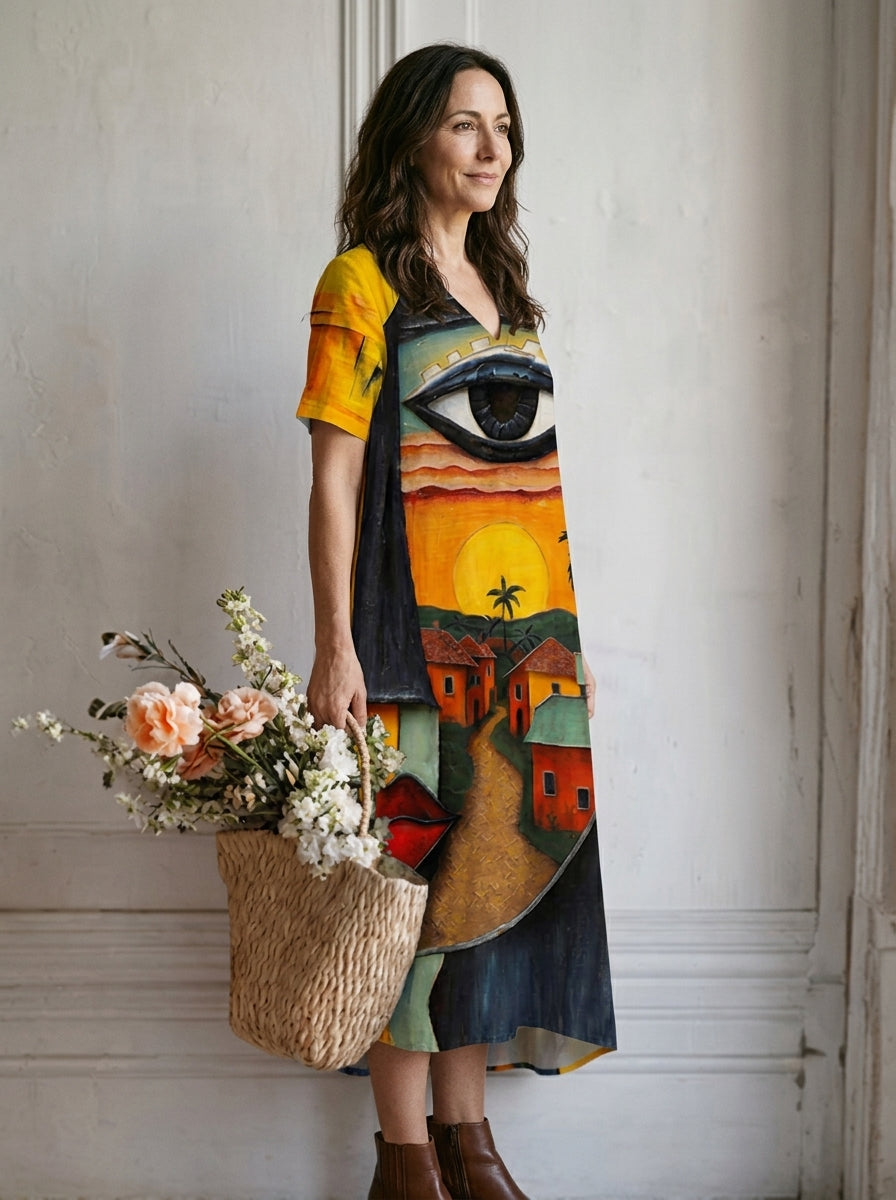 INES | VESTIDO LIGERO CON BRILLO SUTIL
