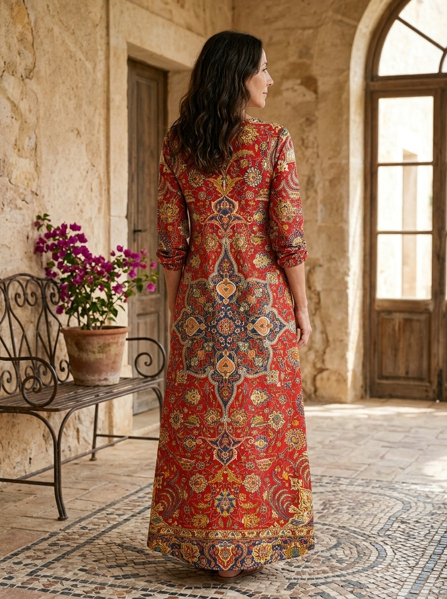 LOES | VESTIDO LARGO BOHEMIO