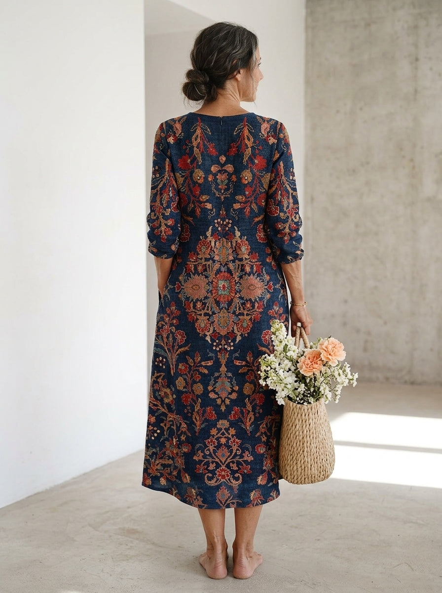 ADELA | VESTIDO CON ENCANTADOR ESTAMPADO FLORAL
