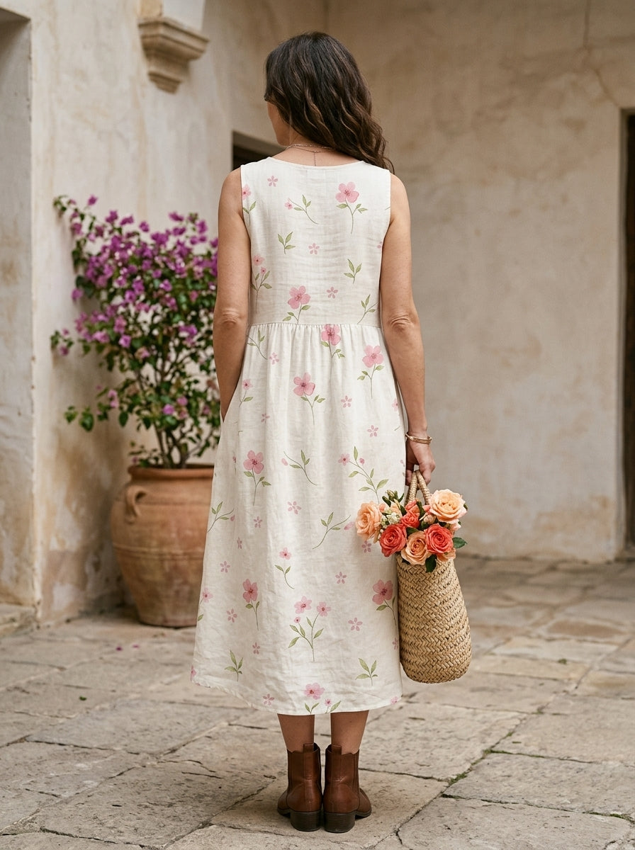 ELISA | VESTIDO MIDI DE DIARIO