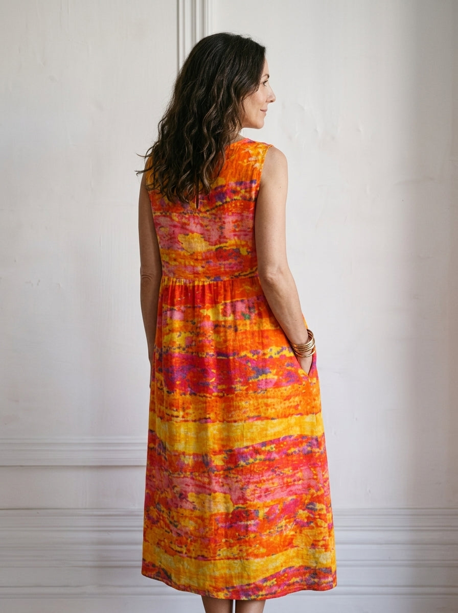 LAURA | VESTIDO MIDI DE DIARIO