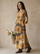 FLEUR | VESTIDO LARGO BOHEMIO