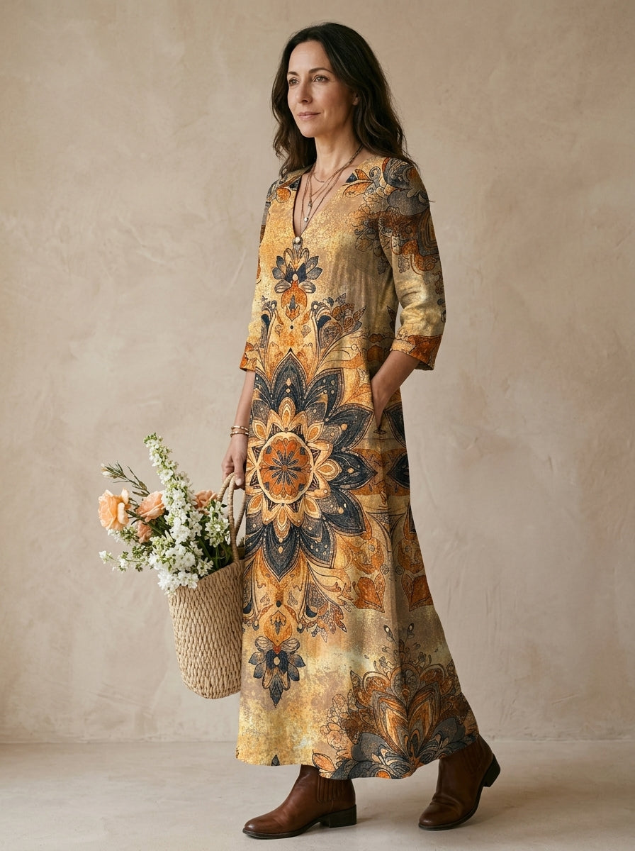 FLEUR | VESTIDO LARGO BOHEMIO