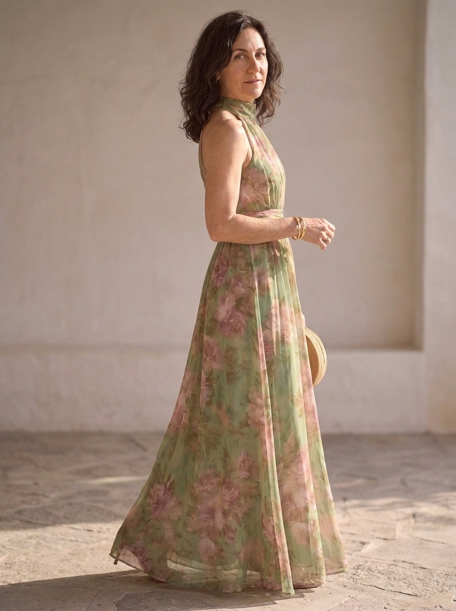 CAMILLA | VESTIDO LARGO FLORAL DE VERANO