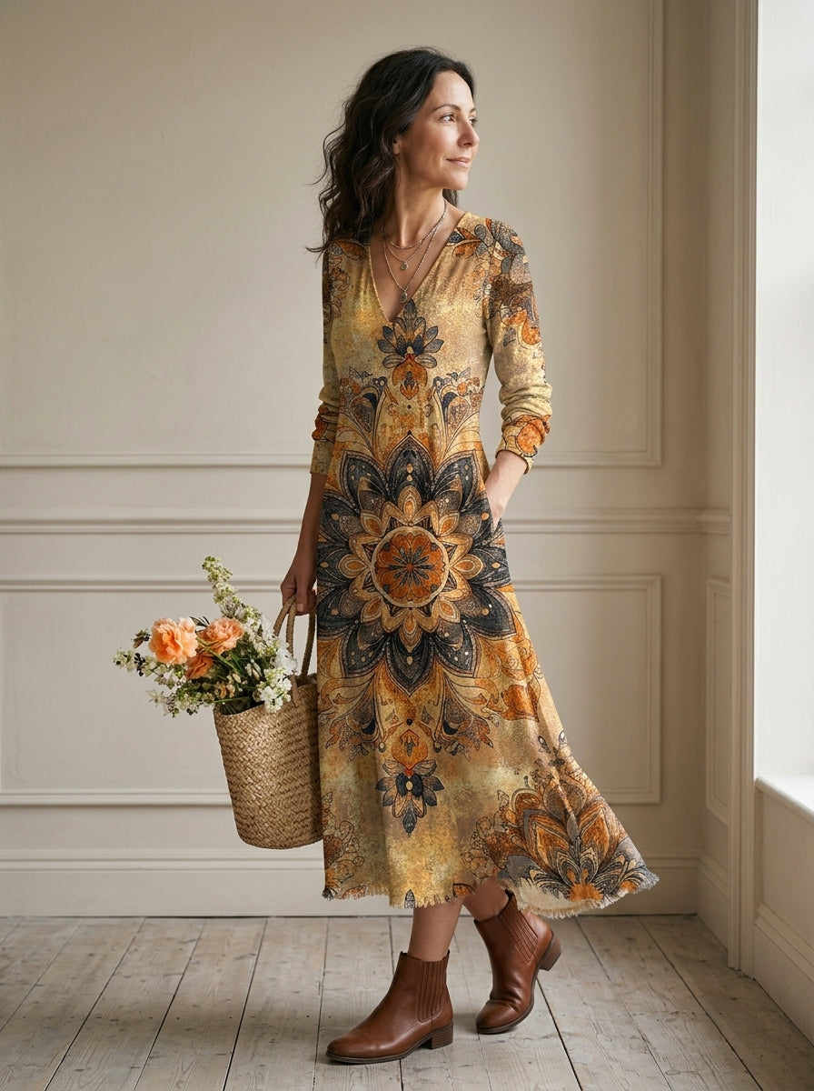 DORA | VESTIDO FLORAL CON ELEGANCIA NATURAL